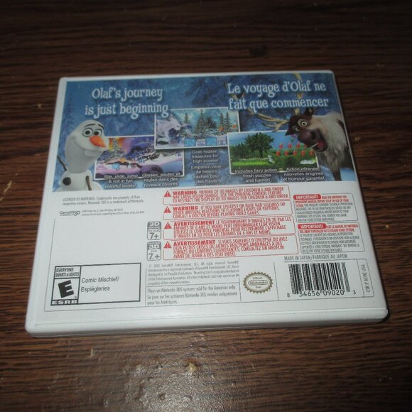 Disney Frozen: Olaf's Quest (Nintendo 3DS, 2013) Complete w / manual - Picture 3 of 4